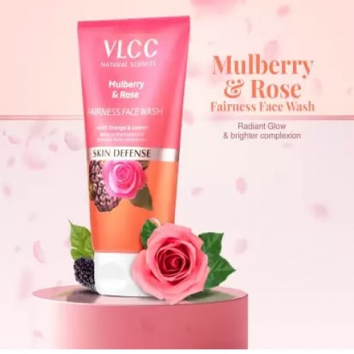 VLCC Natural Sciences Mulberry & Rose Fairness Face Wash 300ml (KOREA)_img_0
