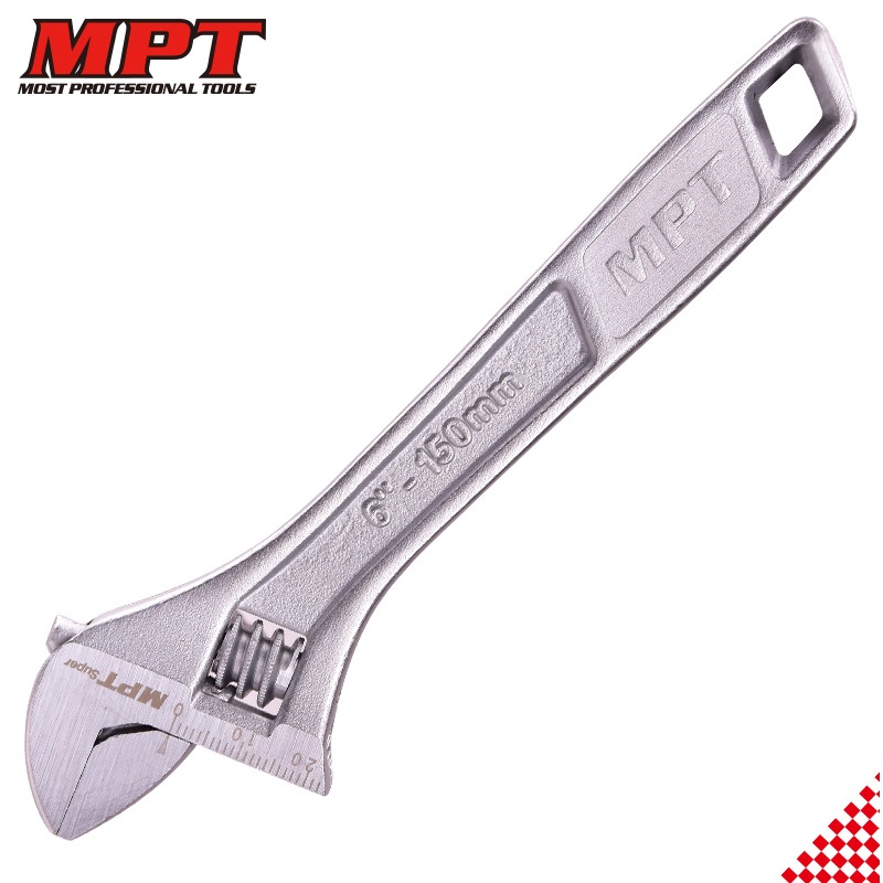 MPT Adjustable Wrench ( 6" | 8" | 10" | 12" ), 45# Carbon steel; MHC01001_img_1