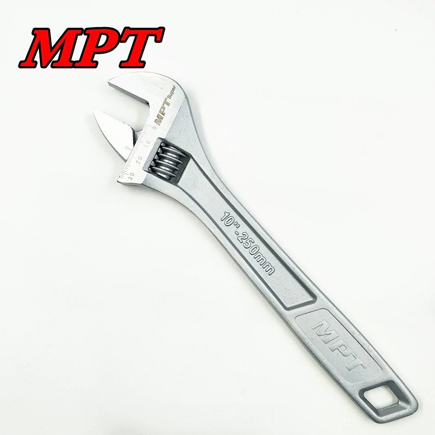MPT Adjustable Wrench ( 6" | 8" | 10" | 12" ), 45# Carbon steel; MHC01001
