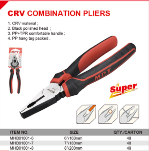 MPT Combination Pliers ( 6" | 7" | 8" ), CRV; MHB01001_img_5