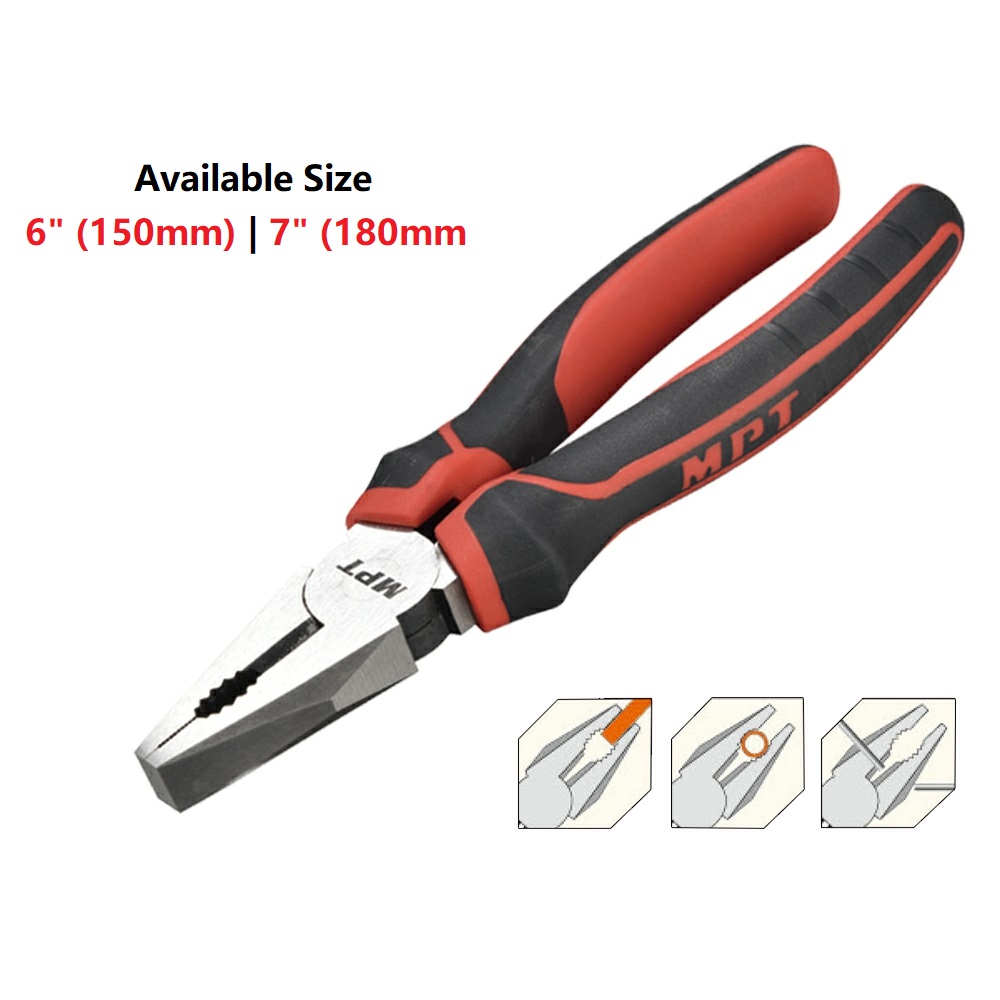 MPT Carbon Steel Combination Pliers ( 6" | 7" ); MHB01004-6 | MHB01004-7_img_0