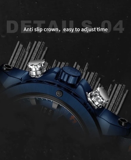 Naviforce 9236 Gents Belt Watch- Blue Dial- Blue Bezel- Blue Belt- TF Code NF995BM_img_10