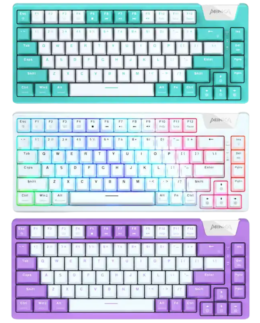 MONKA AE75 Wired Gasket RGB Mechanical Hotswappable Keyboard_img_0