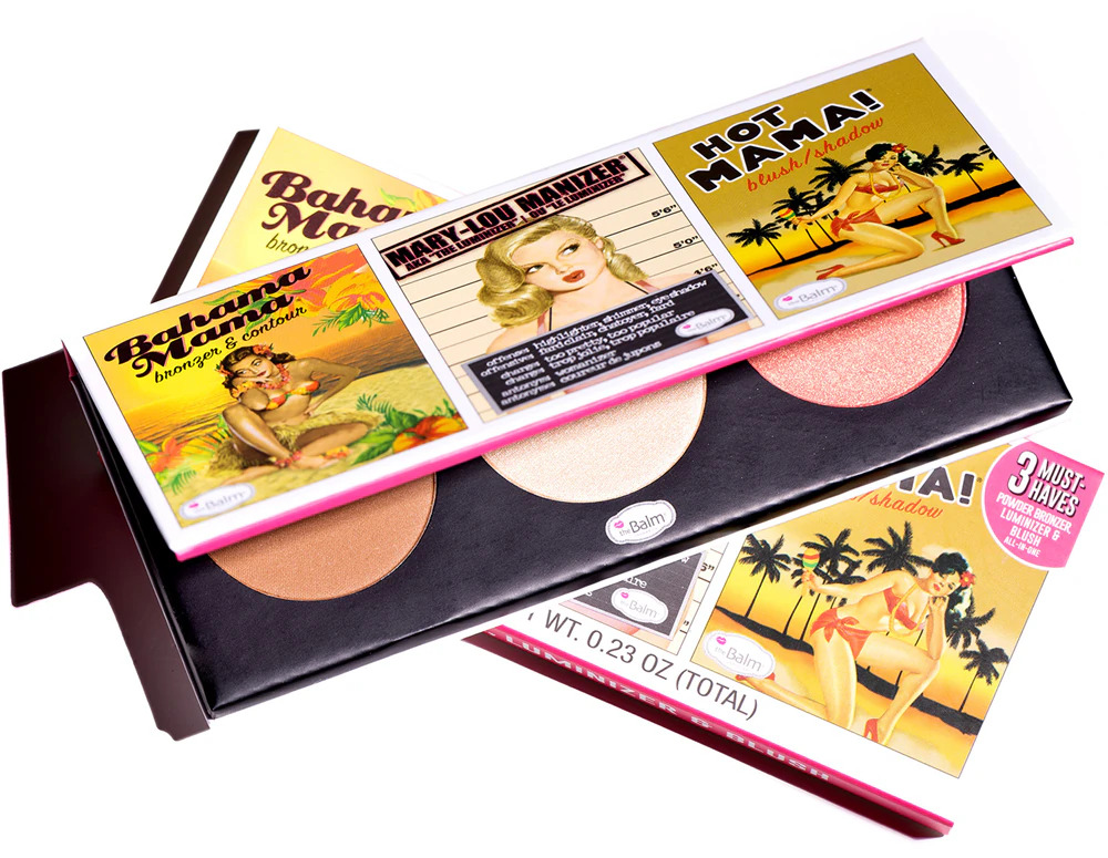 The Balm – Powder Bronzer, Luminizer & Blush Set