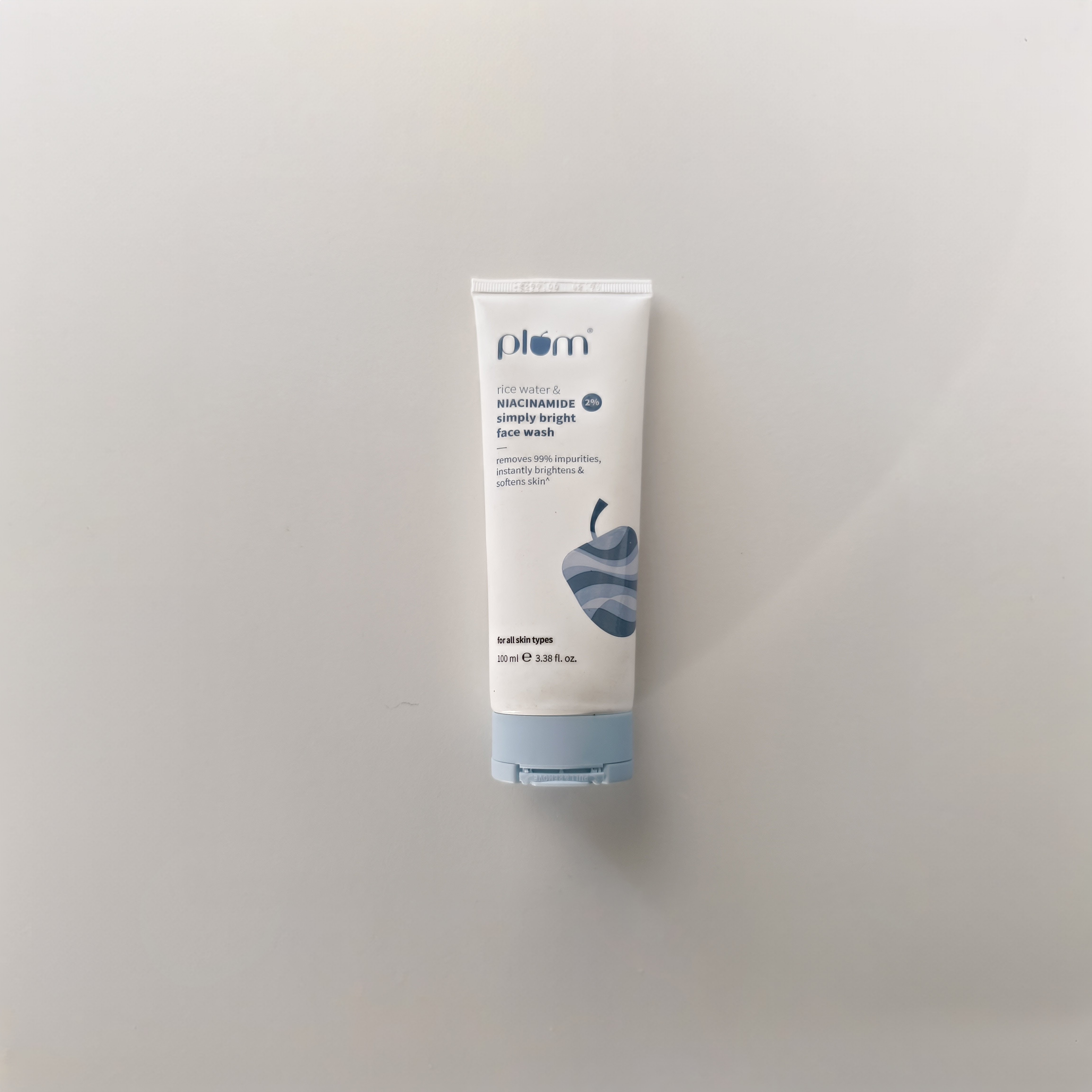 Plum Rice Water & Niacinamide 2% Simply Bright Facewash - 100ml_img_0