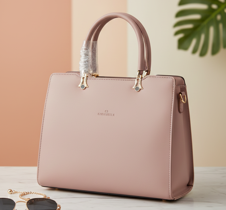 Chrisbella Women’s Burgundy Handbag_img_0