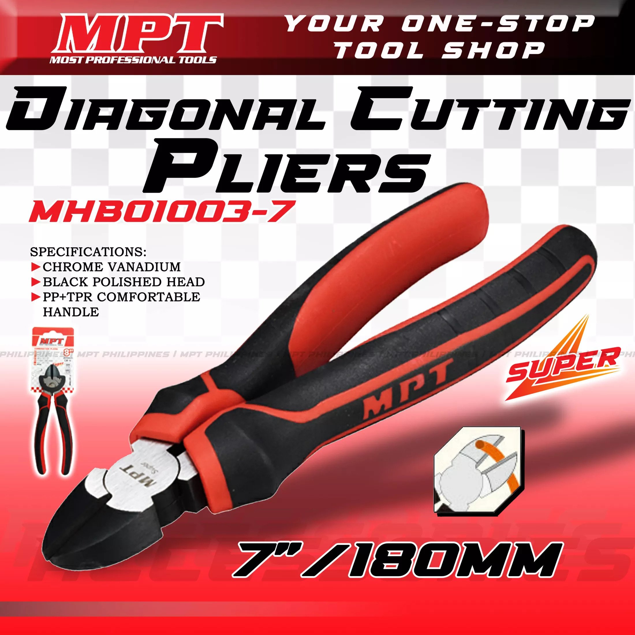 MPT CRV Diagonal Cutter Pliers ( 6" | 7" ), MHB01003-6 | MHB01003-7_img_6