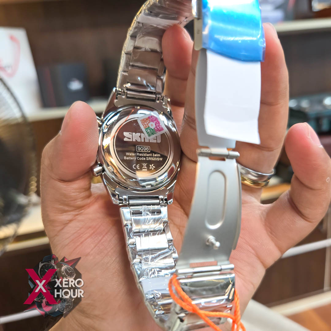 SKMEI 9096 Men’s Fashion Japan Movt Quartz Watch | White Dial_img_2