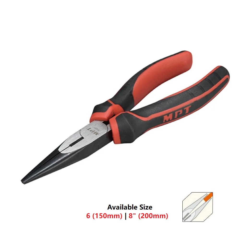MPT CRV Long Nose Pliers ( 6" | 8" ); MHB01002-6 | MHB01002-8_img_0