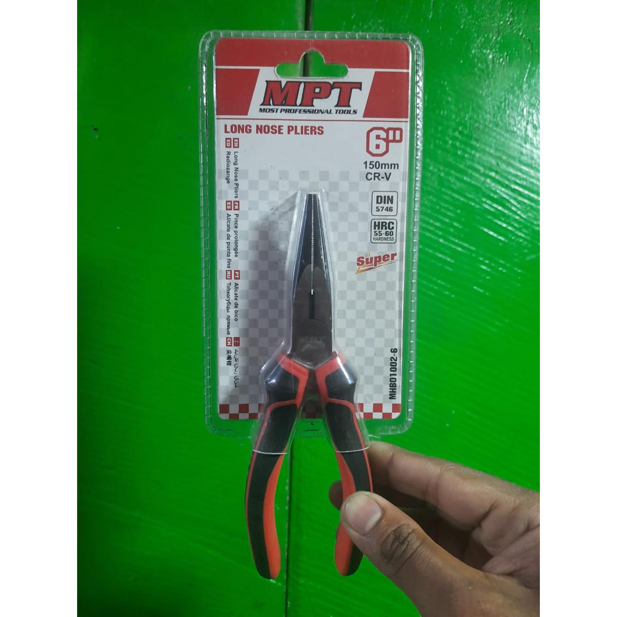 MPT CRV Long Nose Pliers ( 6" | 8" ); MHB01002-6 | MHB01002-8_img_1