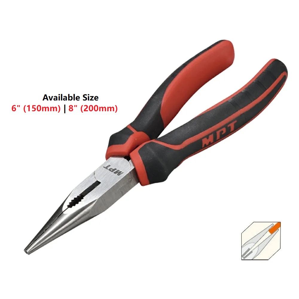 MPT Carbon Steel Long Nose Pliers ( 6" | 8" ); MHB01005-6 | MHB01005-8_img_0