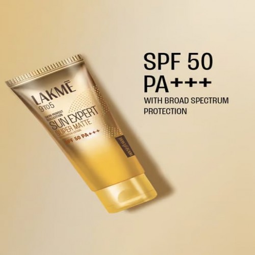 Lakme 9 To 5 Sun Expert Super Matte Sunscreen Lotion SPF 50 - 100 ml (China)_img_1