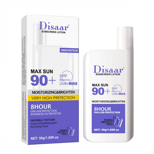 Disaar Max Sun 90+ SPF Whitening & Moisturizing Sunscreen Lotion 50gm (CHINA)_img_0
