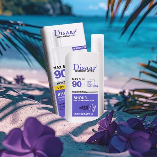 Disaar Max Sun 90+ SPF Whitening & Moisturizing Sunscreen Lotion 50gm (CHINA)_img_1