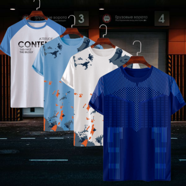 Designer Edition Sports Men’s T-Shirt – 4-Piece Combo। PTS- 09_img_0