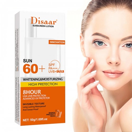 Disaar Sun 60+ SPF Whitening & Moisturizing Sunscreen Lotion 50gm (CHINA)_img_0