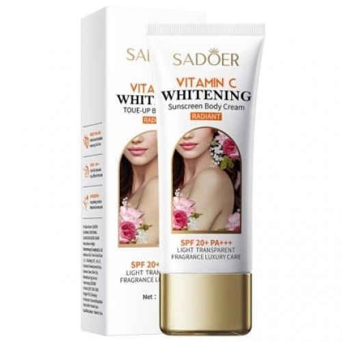 SADOER Vitamin C Whitening Tone-Up Body Cream SPF20+ PA+++ Sunscreen 100g (CHINA)_img_0
