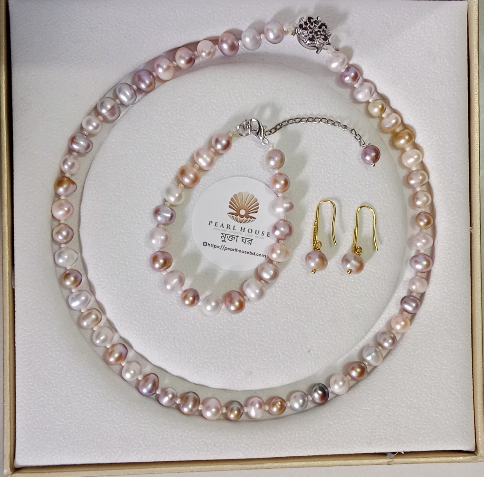 9 mm pearl Multicolor Necklace set_img_0