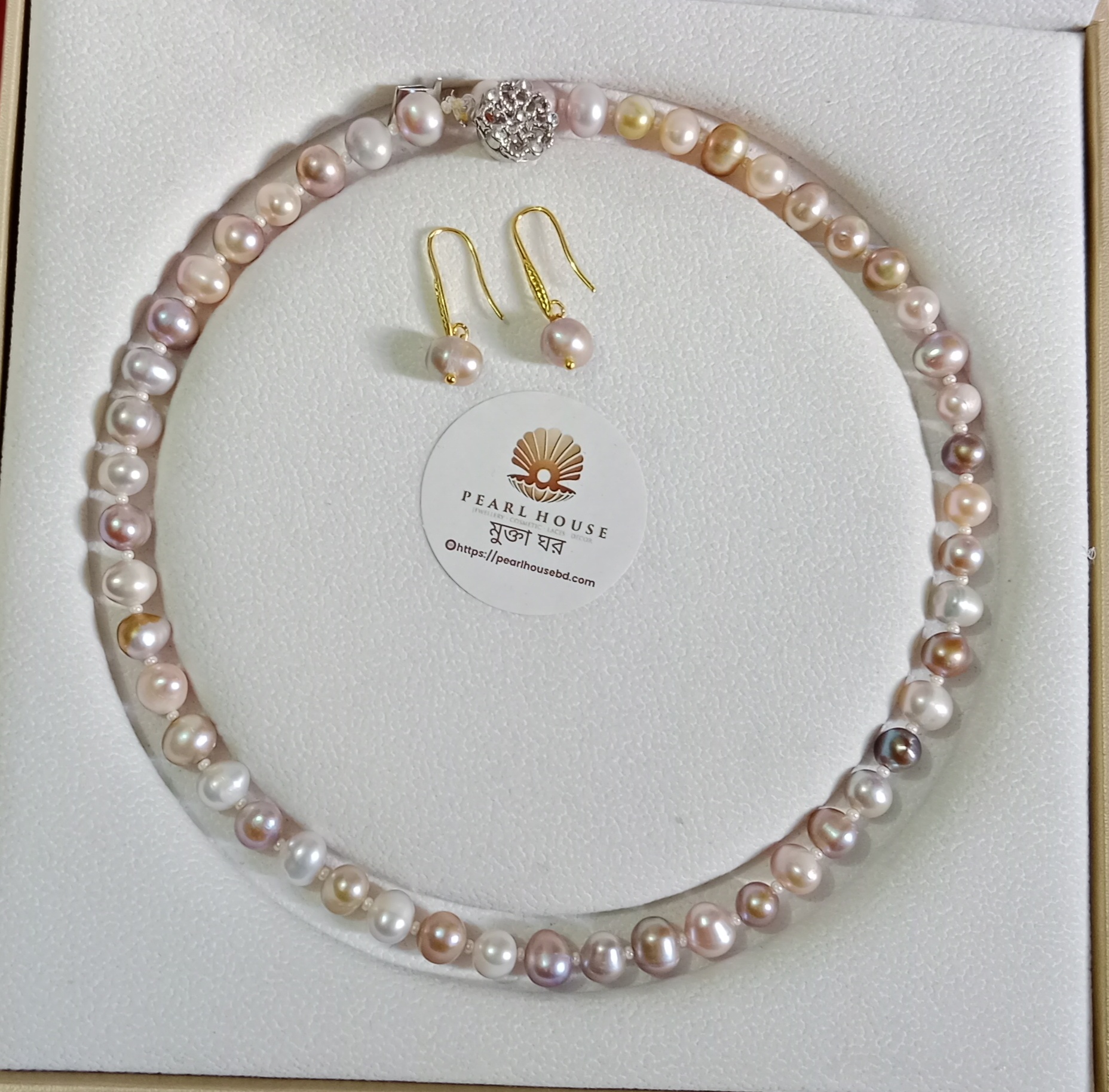 9 mm pearl Multicolor Necklace set_img_1