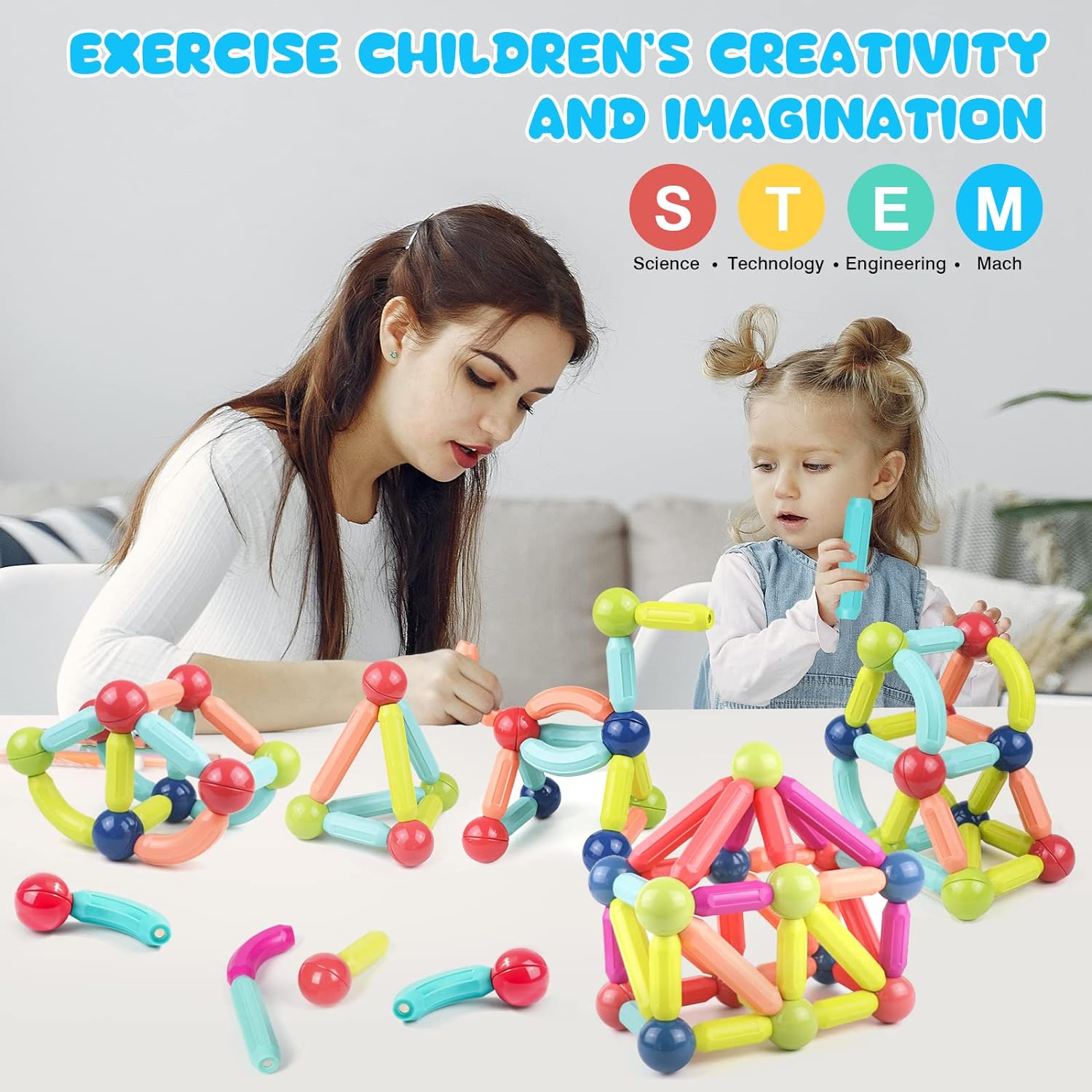 Premium Magnetic Stem Toys Set