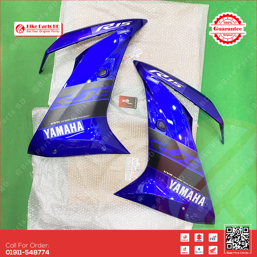 1/2 Part Yamaha R15 V3 (Racing Blue-BS4) bike.