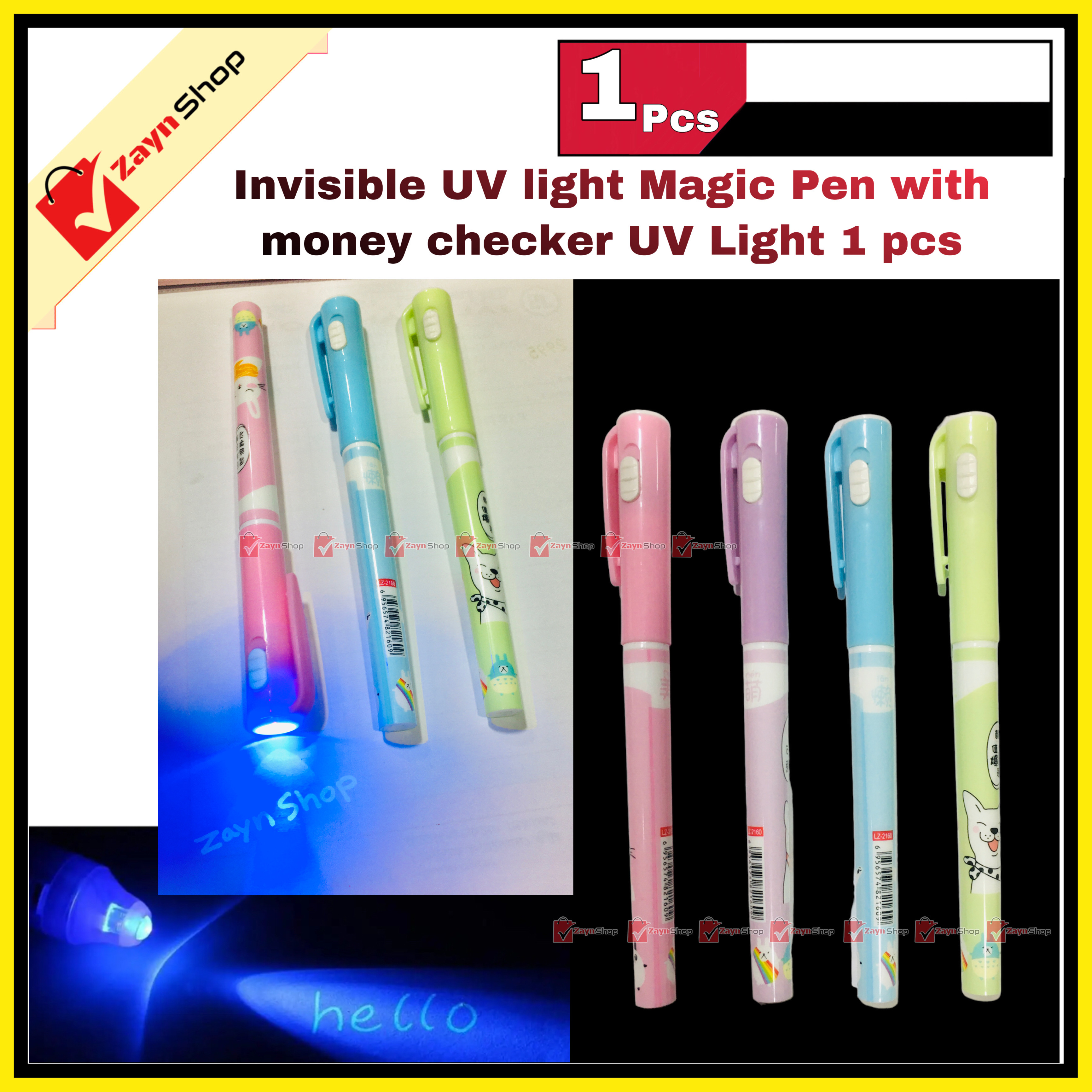 Invisible Ink UV Light Pen With Money Checker 1 Pcs_img_0