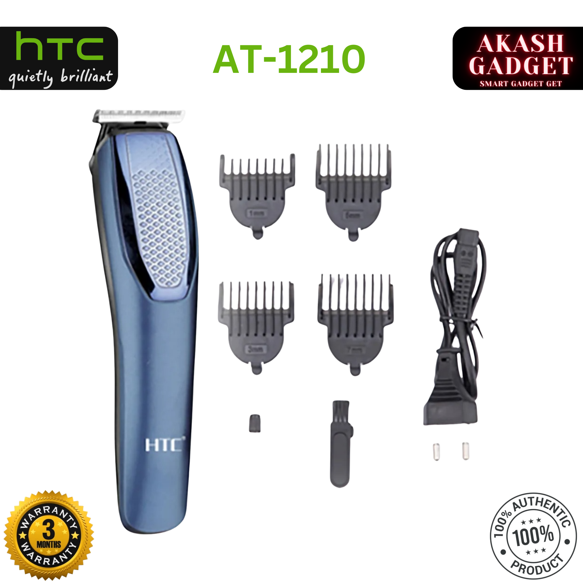 HTC AT-1210 Beard Trimmer And Hair Clipper For Men