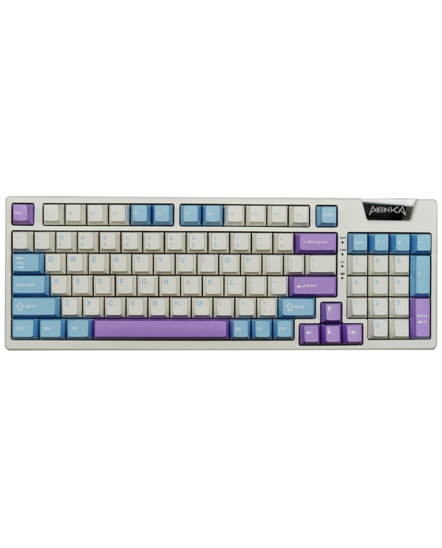 MONKA AE98 Tri-Mode Gasket Hotswappable RGB Mechanical Keyboard_img_1