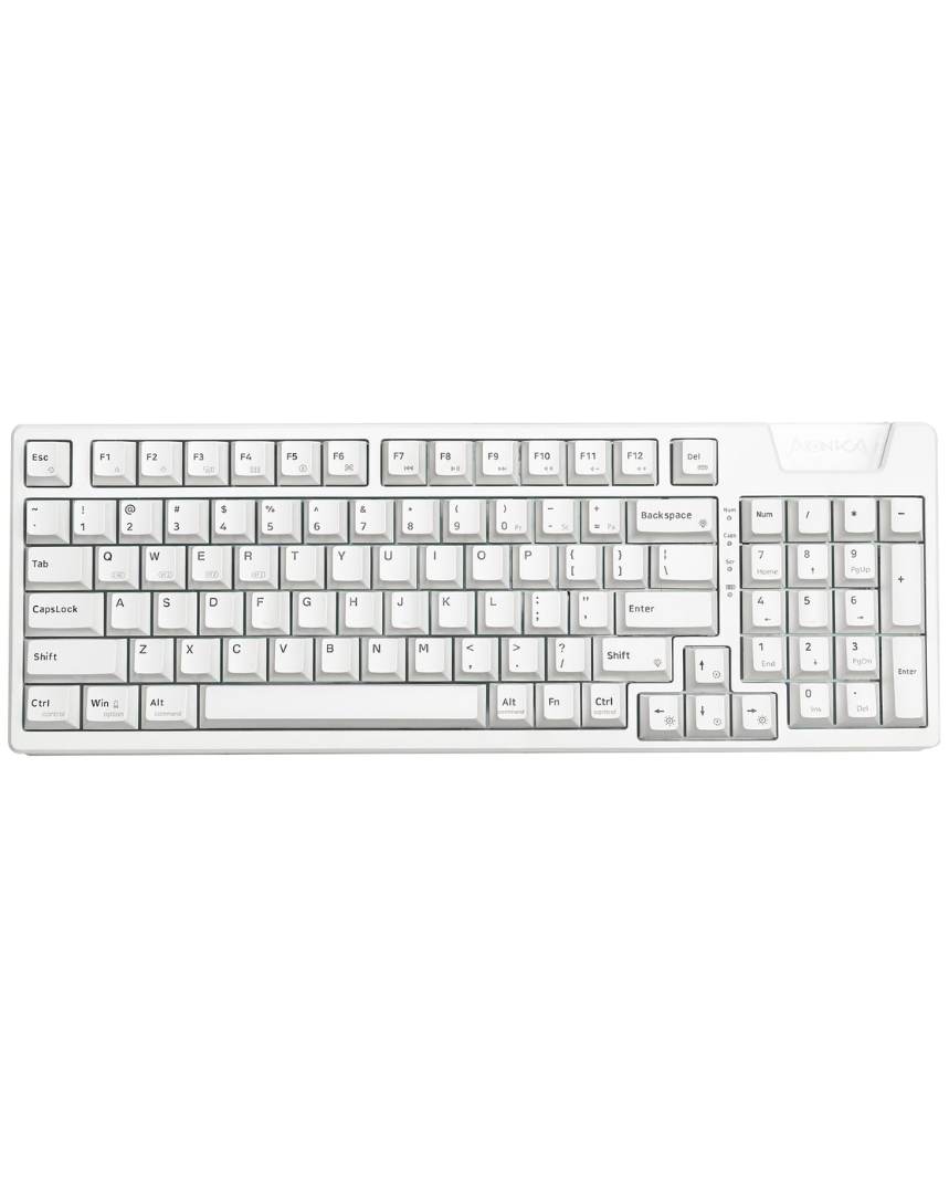 MONKA AE98 Tri-Mode Gasket Hotswappable RGB Mechanical Keyboard_img_7