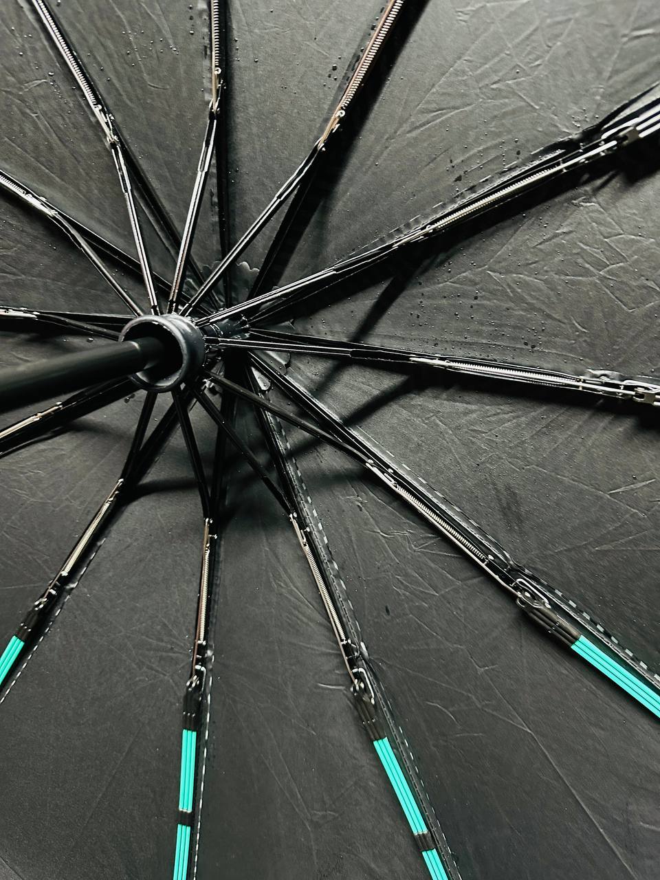 Premium 12-Ribs Automatic Open/Close Wood Handle Umbrella_img_8