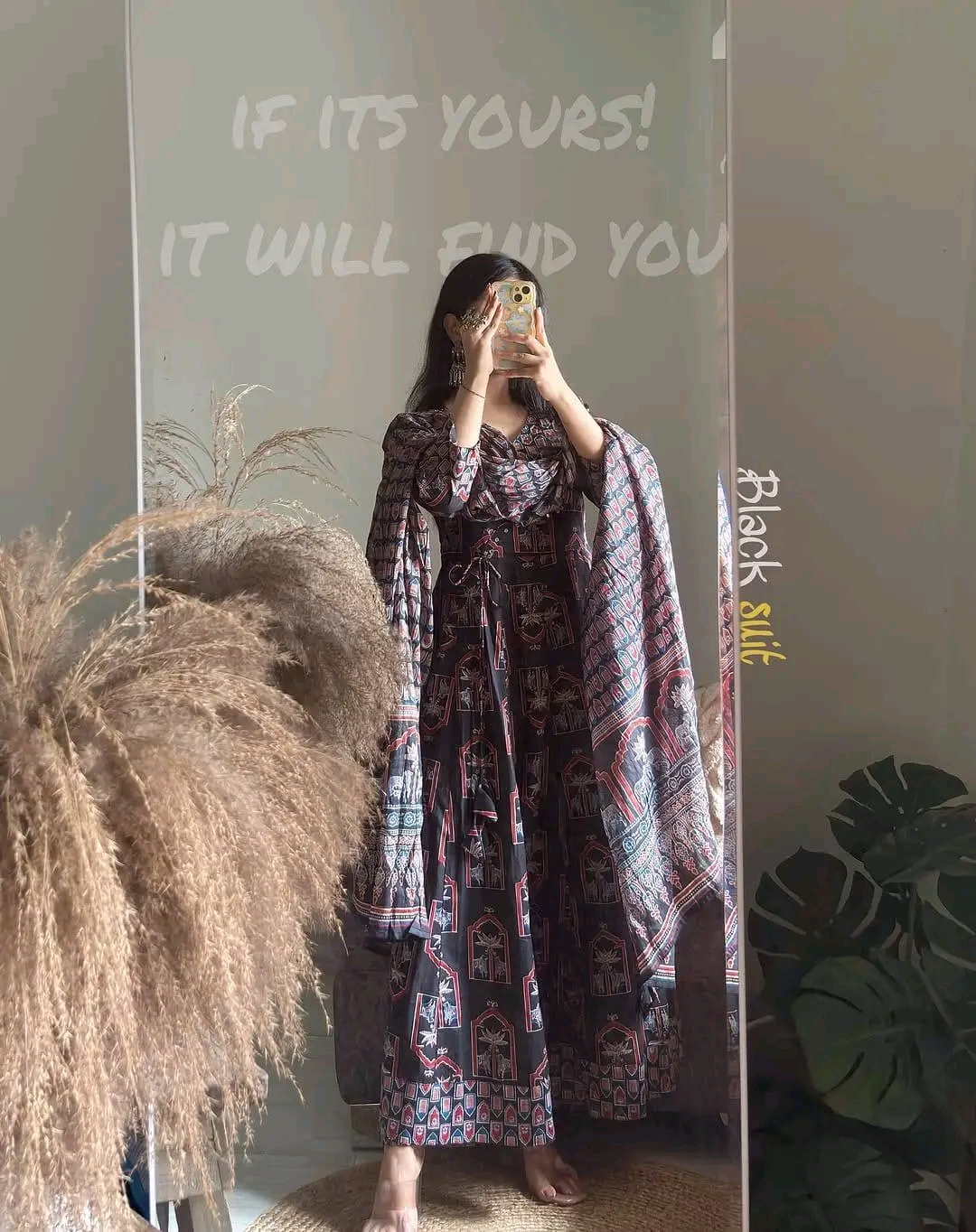 New Anarkoli Gown Three Piece set