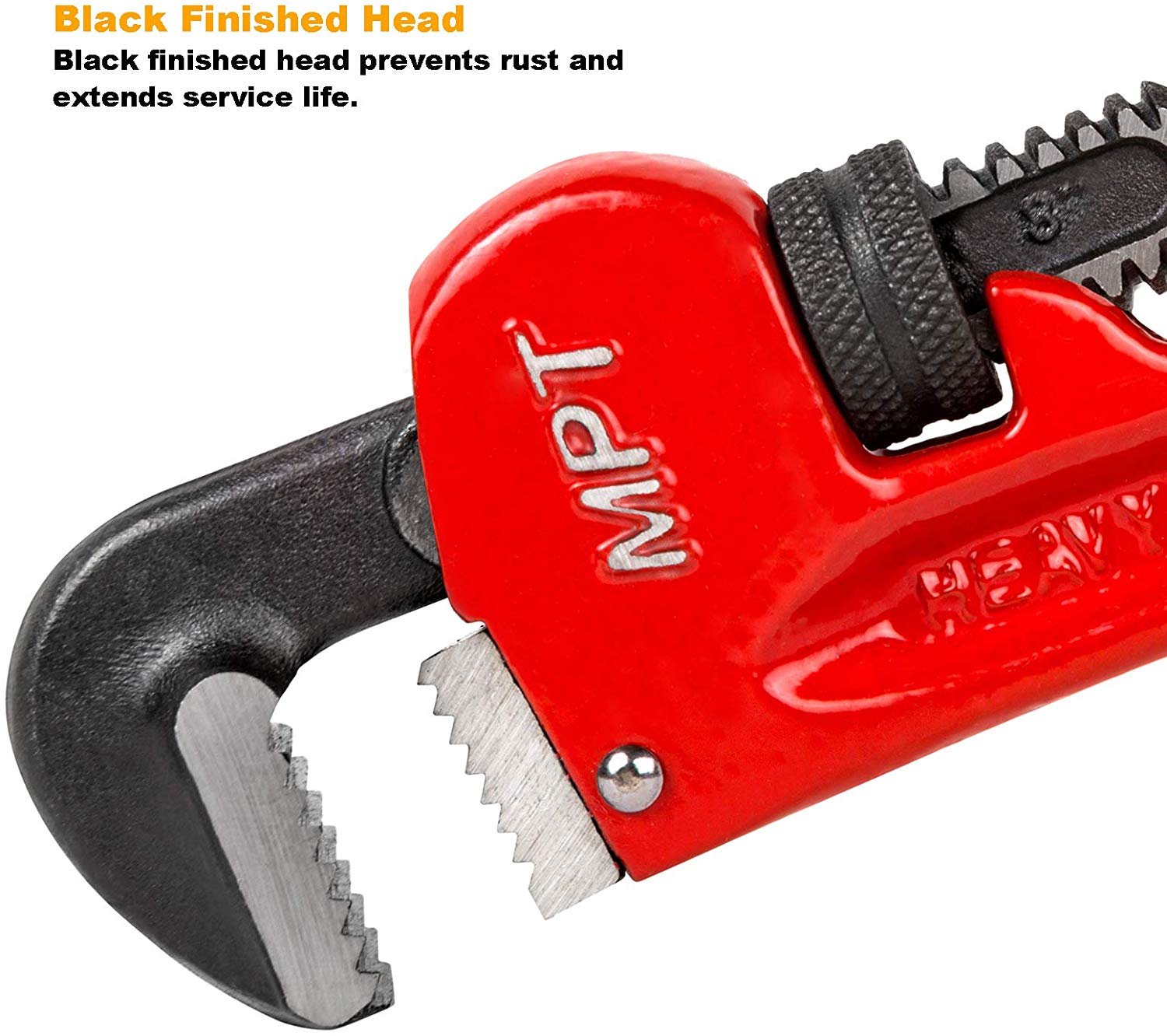 MPT Heavy Duty Pipe Wrench ( 12" | 14" | 18" | 24" ), Carbon steel; MHB06001_img_6
