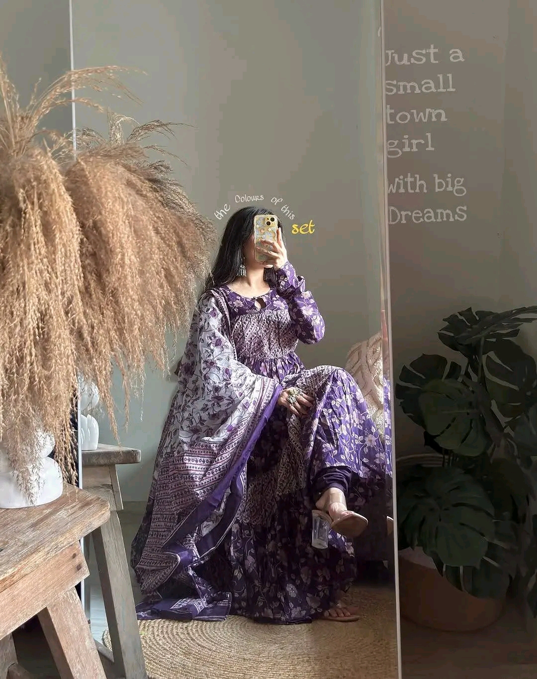 New Anarkoli Gown Three Piece set