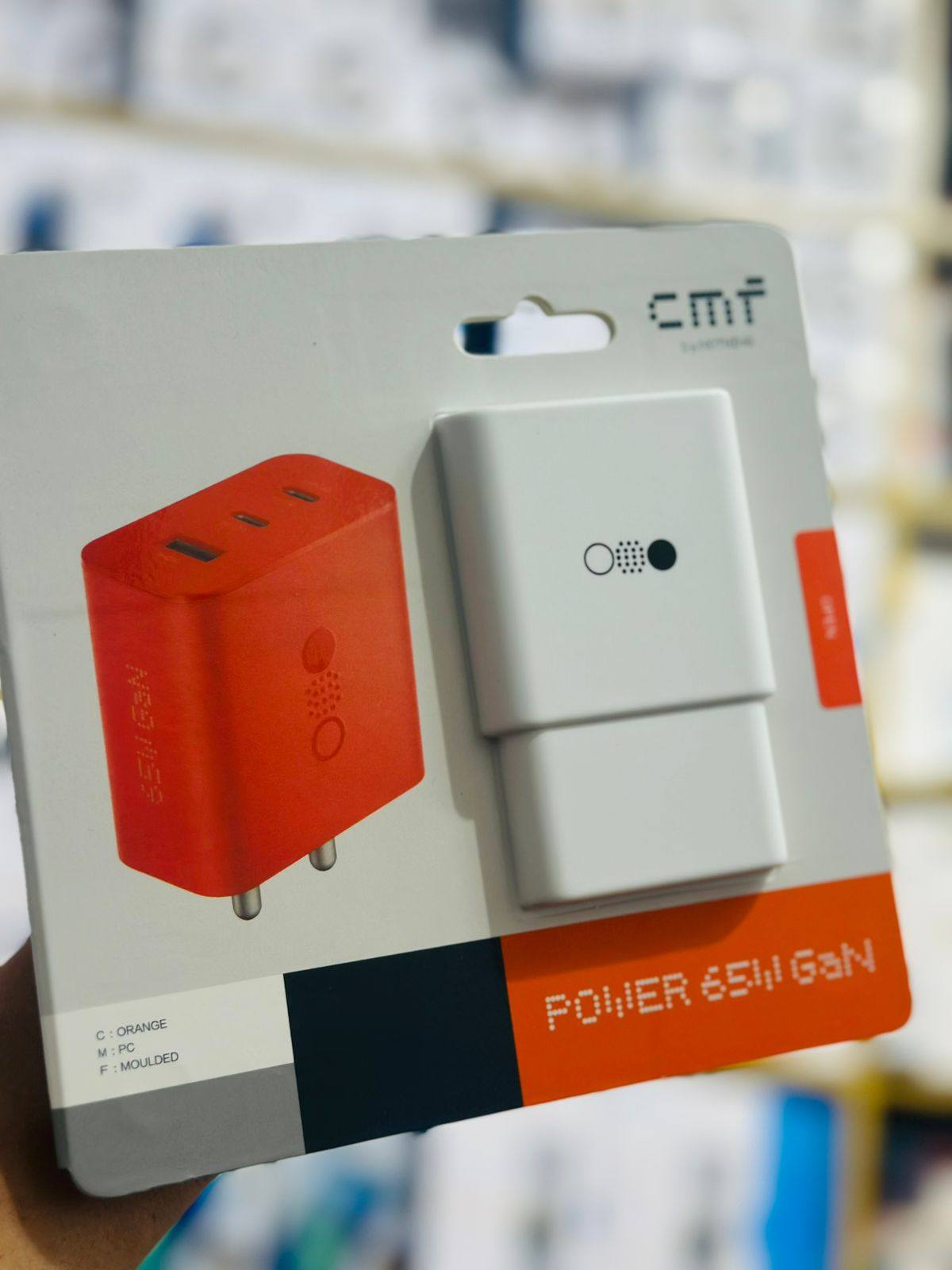 CMF by Nothing 65W Gan Type C 3 Port Wall Charger Adapter, USB C1 65 W, USB C2 45W, USB A 18W, Max Capacity 65 watt Adaptor_img_4