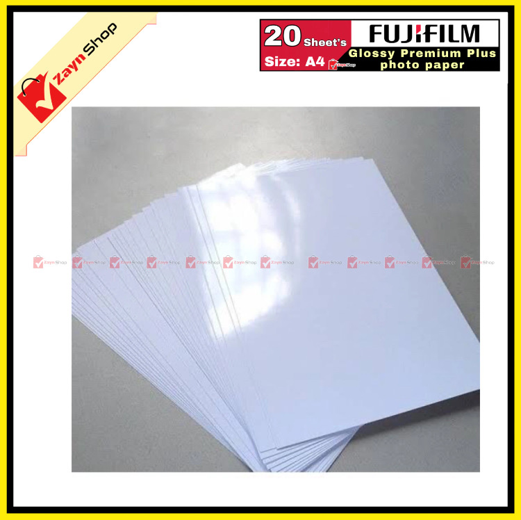 Photo Paper A4 Size Super Glossy 180Gsm 20 Sheets/ Fujifilm Glossy Photo Paper 20 pages_img_1