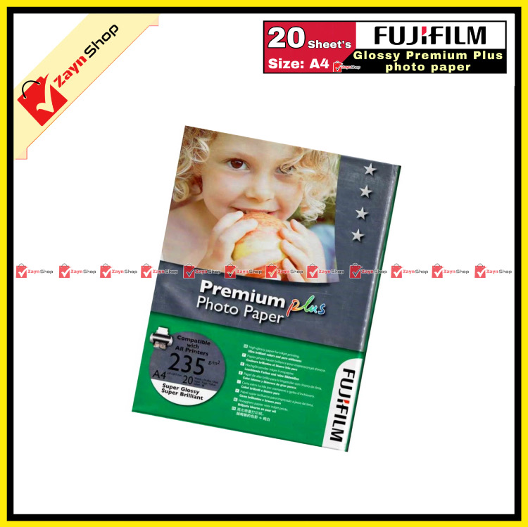 Photo Paper A4 Size Super Glossy 180Gsm 20 Sheets/ Fujifilm Glossy Photo Paper 20 pages_img_2
