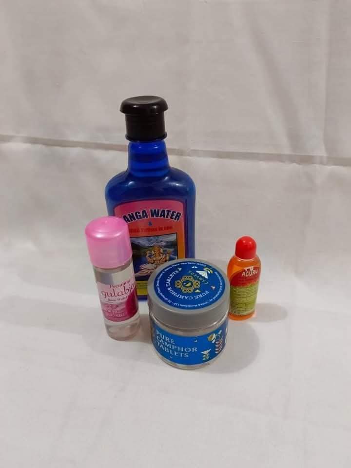 গঙ্গাজল, গোলাপজল, কর্পূর, অগুর কম্বো - Image 1