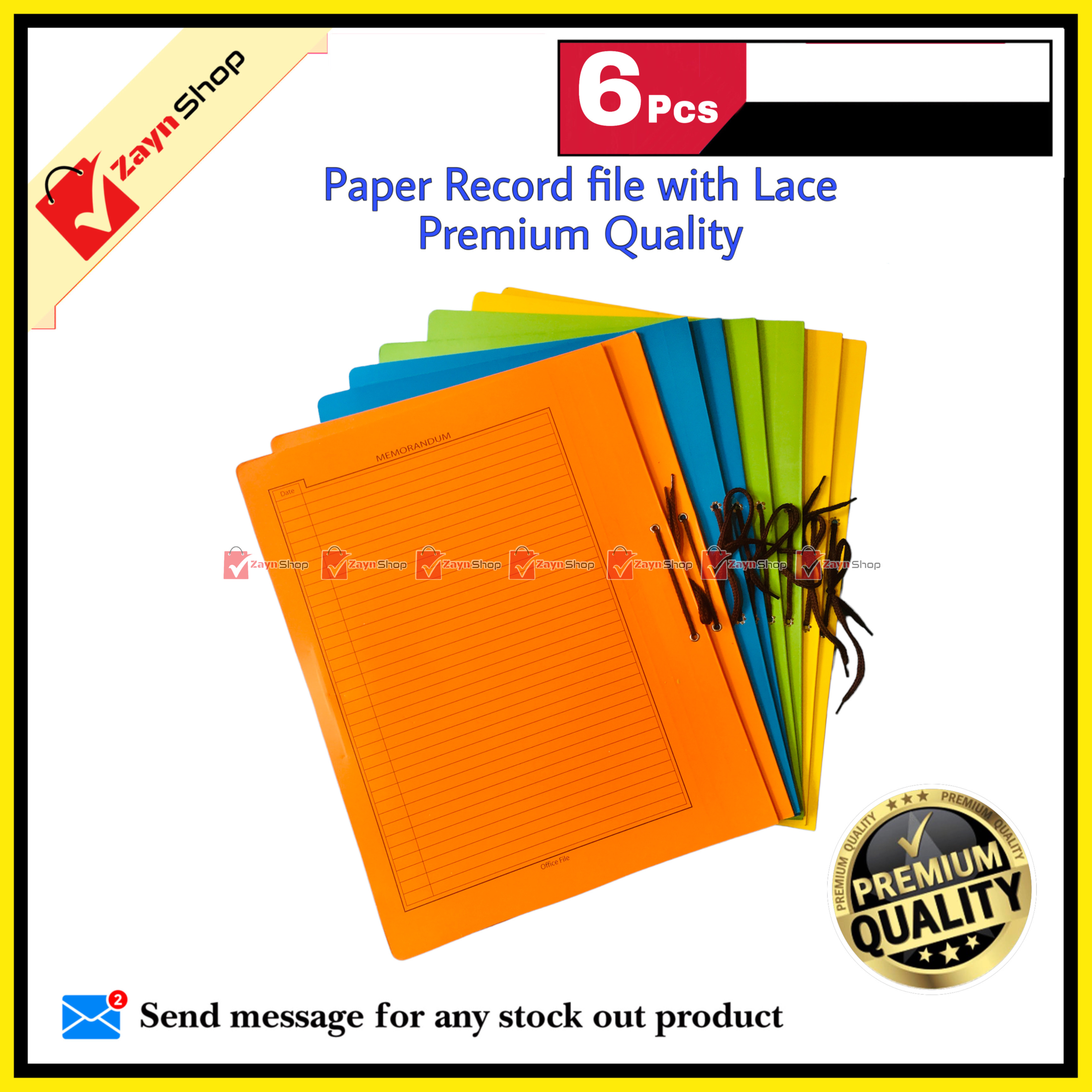 Paper Record file with Lace  Premium Quality pack of 6 pcs_img_1