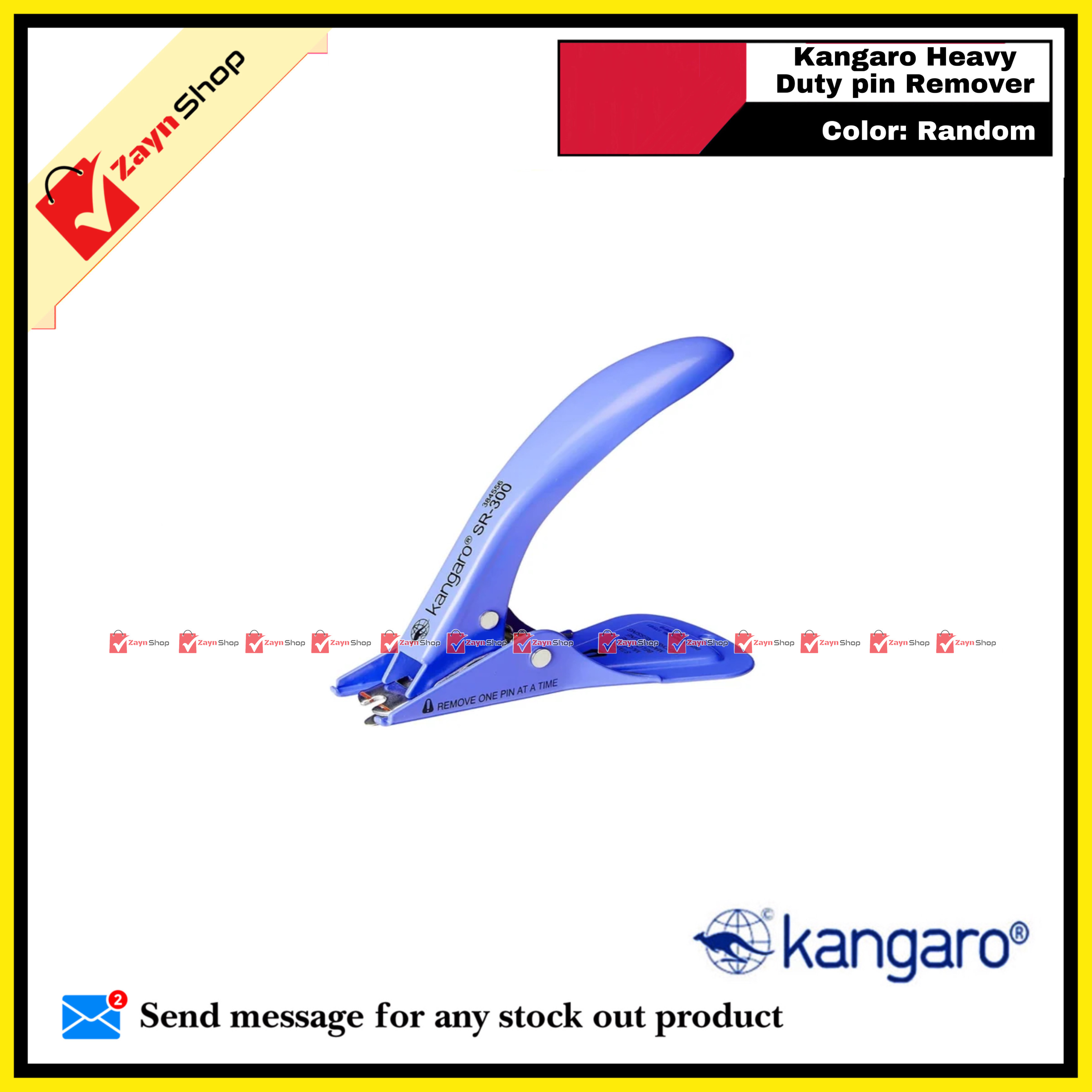 Kangaro Heavy Duty Staple Pin Remover SR-300 Random Color 1 pcs_img_1