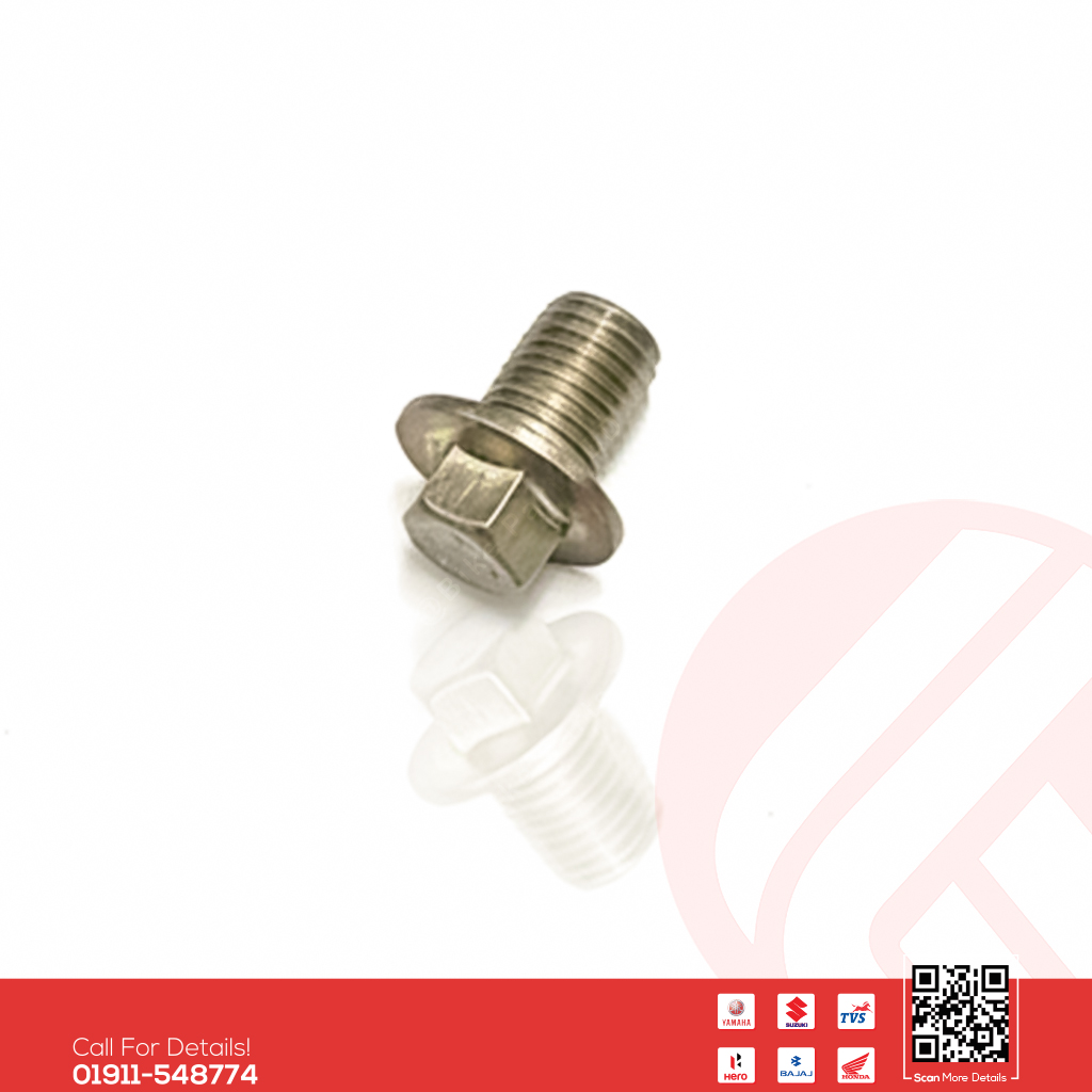 Drian Nut (Plug Straight) for Yamaha FZS V1, FZS V2, FZS V3, FZS V4, Fazer V1, Fazer V2, Saluto 125 & FZX bike.