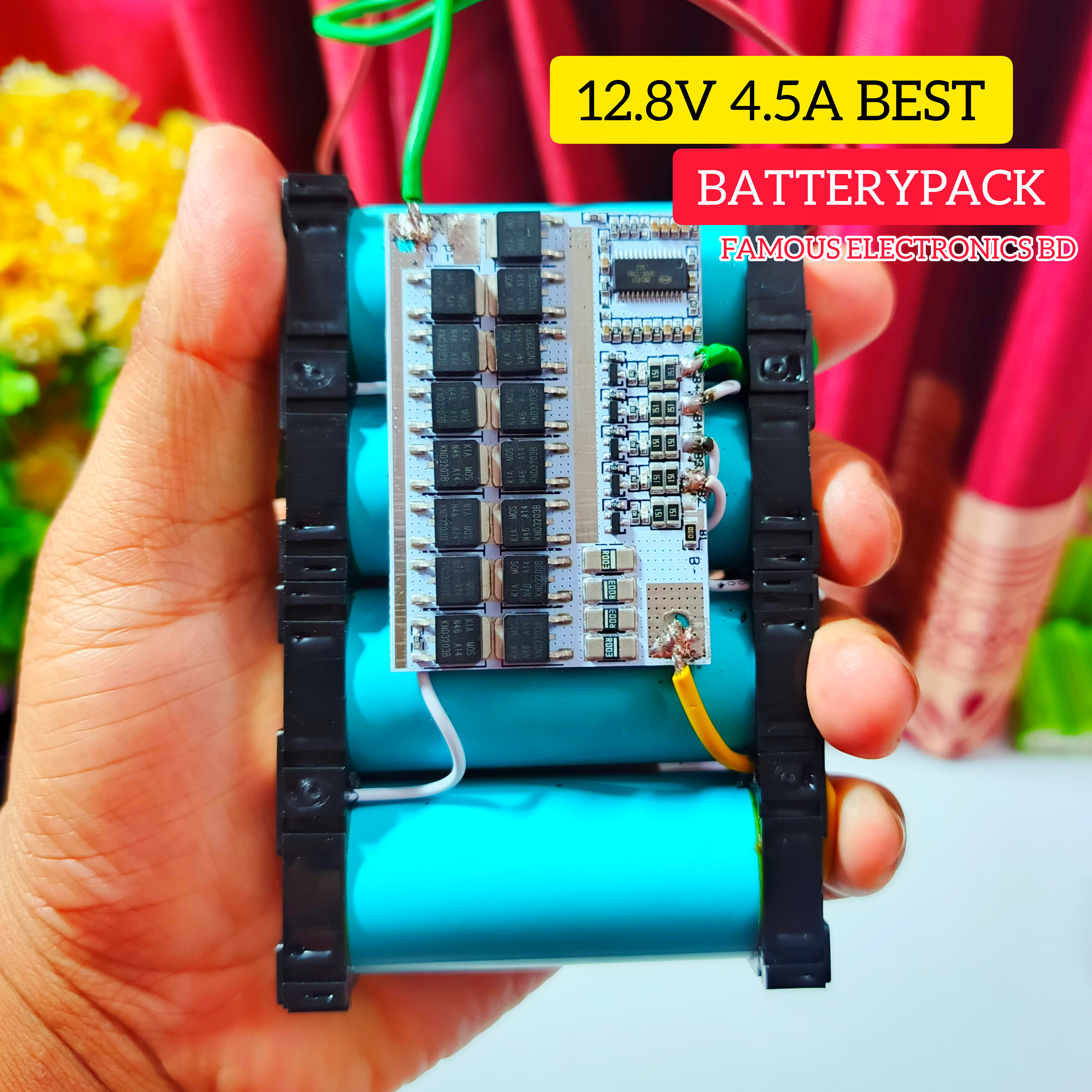 4.5A 12.8V LiFePO4 Battery Pack
