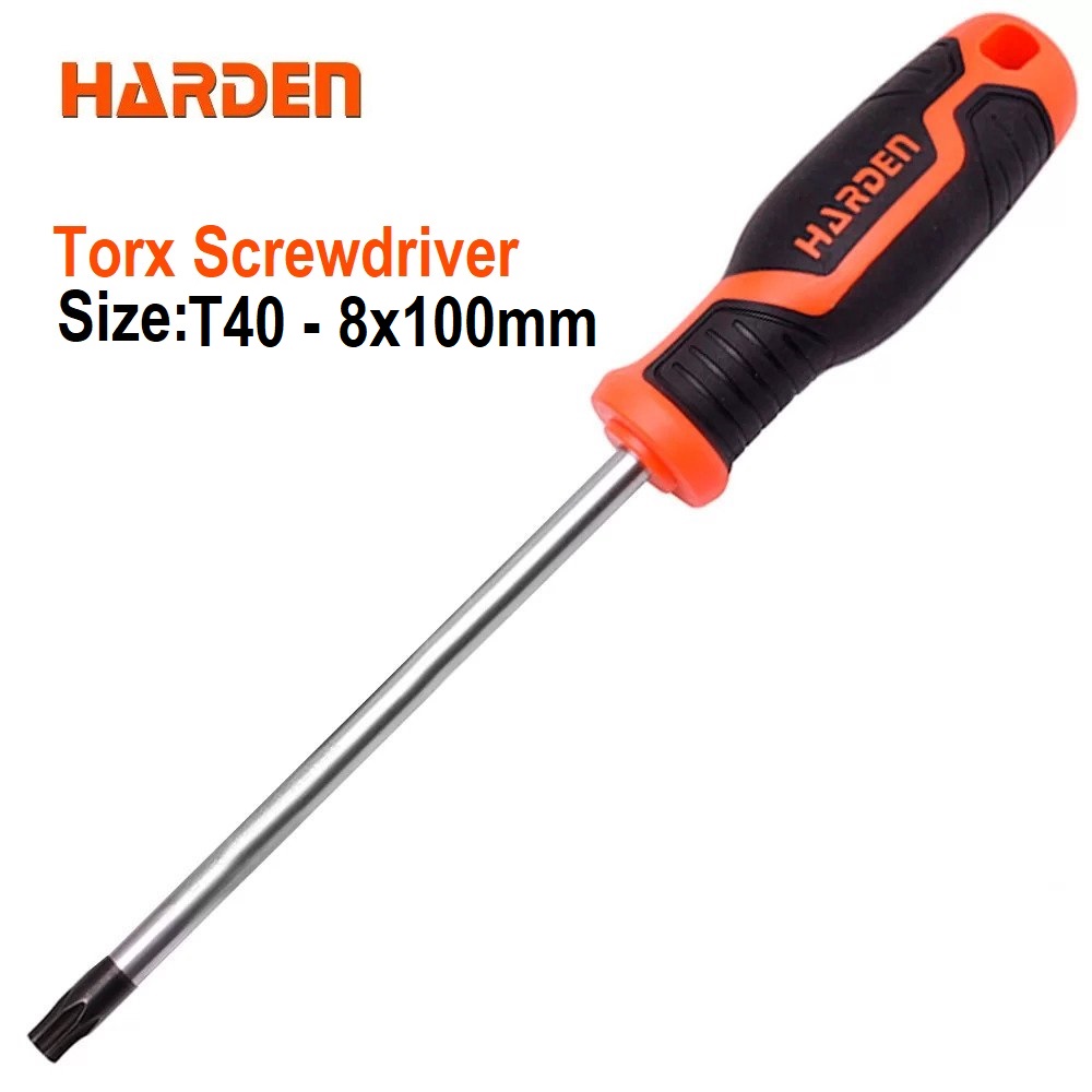 HARDEN Trox Screwdriver ( T8 | T10 | T15 | T20 | T25 | T27 | T30 | T40 ) with Soft Handle and Strong Magnet, CRV; 550292 | 550293 | 550294 | 550295 | 550296 | 550297 | 550298 | 550299_img_16