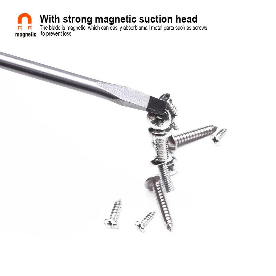 HARDEN Slotted Magnetic Screwdriver ( 1.5" | 4" | 6" | 8" | 10" | 12" ), Flat Screw driver with strong magnet & CRV; Model: 550251 | 550253 | 550255 | 550256 |  550257 | 550258_img_5