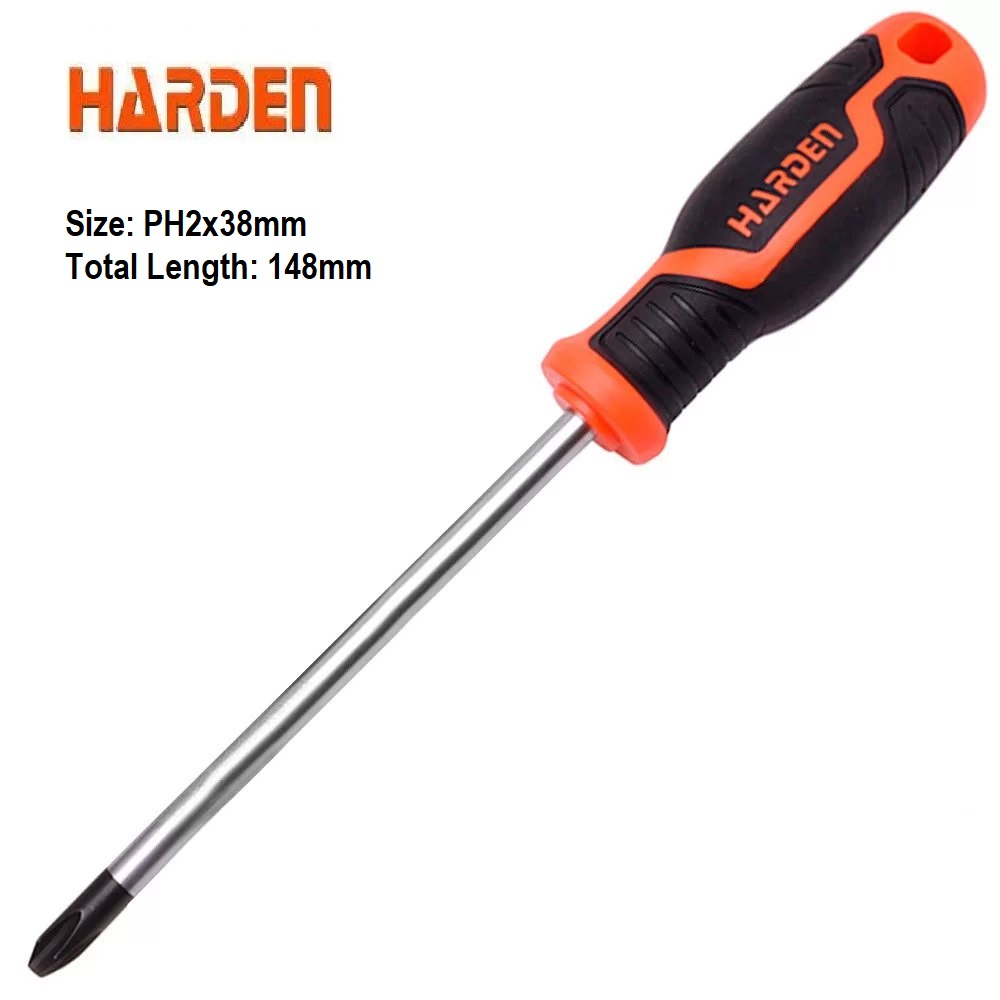 HARDEN Philips Screwdriver ( 1.5" | 4" | 6" | 8" | 10" | 12" ) Star plus Screw Driver Nut Special Magnetic Precision Screwdriver; 550281 | 550283 | 550285 | 550286 | 550287 | 550288