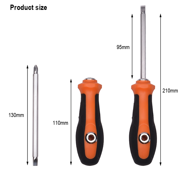HARDEN 2 IN 1 Screwdriver Set (PH2 & SL6) Magnatic; Model: 550391_img_1