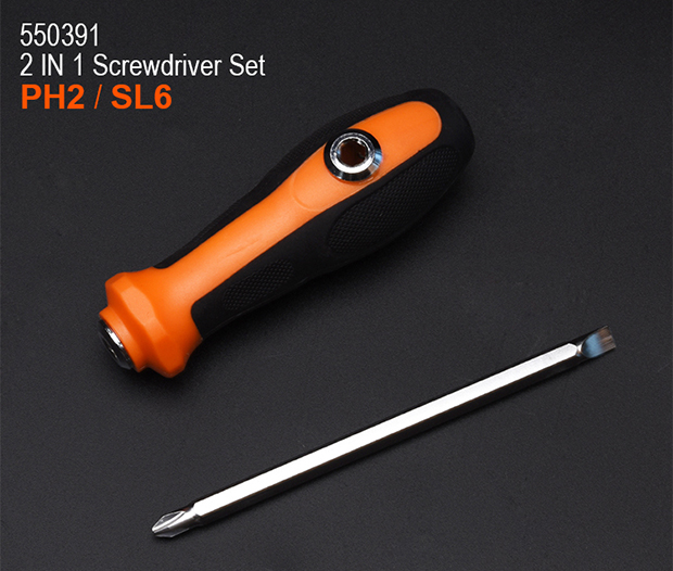 HARDEN 2 IN 1 Screwdriver Set (PH2 & SL6) Magnatic; Model: 550391_img_5