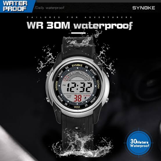 SYNOKE for Kids Digital Boys Resistant Back Light  Watch Waterproof Kid Watch_img_0
