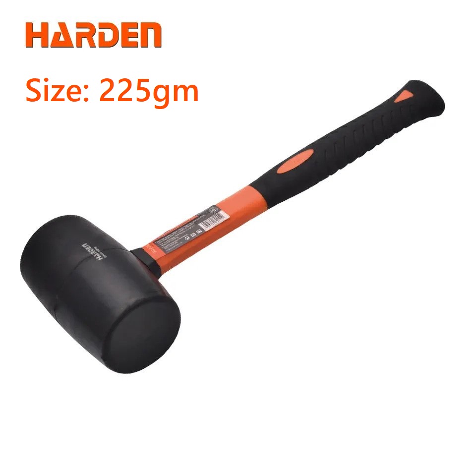HARDEN Rubber Mallet (250gm | 500gm | 700gm ) with Fiberglass Handle Professional 590412 | 590415 | 590417