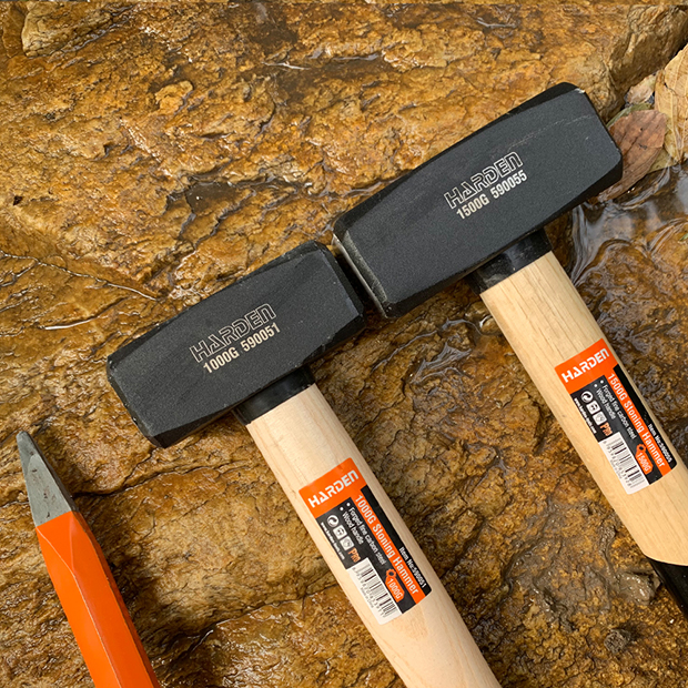 HARDEN Stoning Hammer ( 1.0Kg | 1.5Kg | 2.05Kg ) With Wood Handle; 590051 | 590055 | 590060_img_4