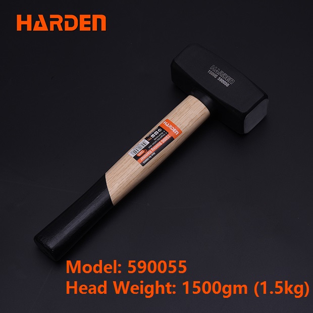 HARDEN Stoning Hammer ( 1.0Kg | 1.5Kg | 2.05Kg ) With Wood Handle; 590051 | 590055 | 590060_img_6
